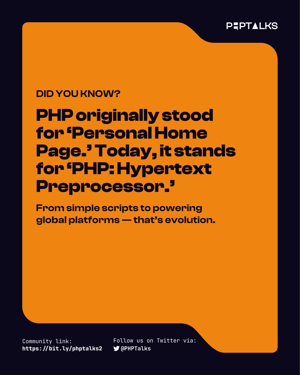 PHP Talks tweet media