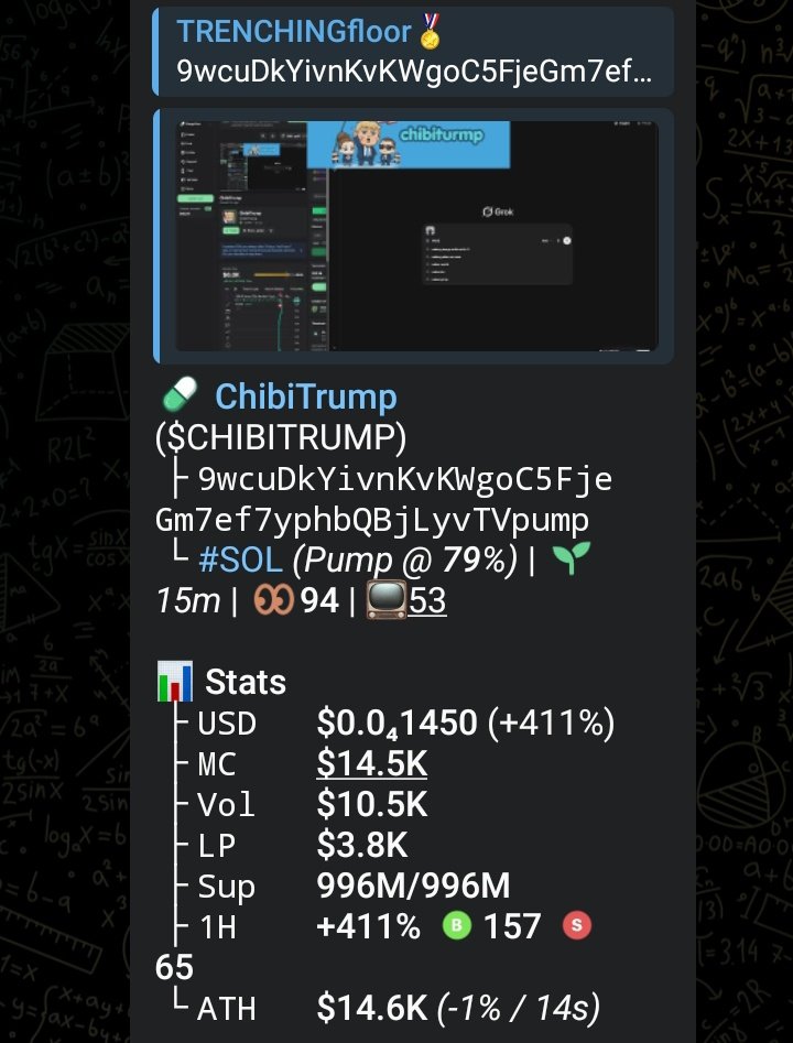 TRENCHINGfloor⛓️💥📊 tweet media