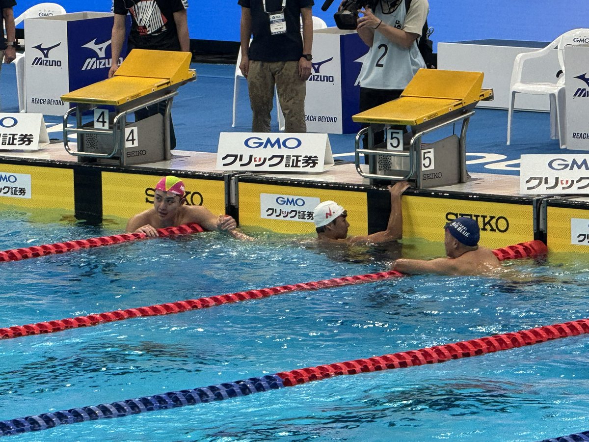 NelsonCarterJr's tweet image. 🏊‍♂️ Kazushi Imafuku 🇯🇵 (18 ans) domine le 800m nage libre du Japan Swim en 7:47.81 établissant un nouveau record du Japon !
#Natation