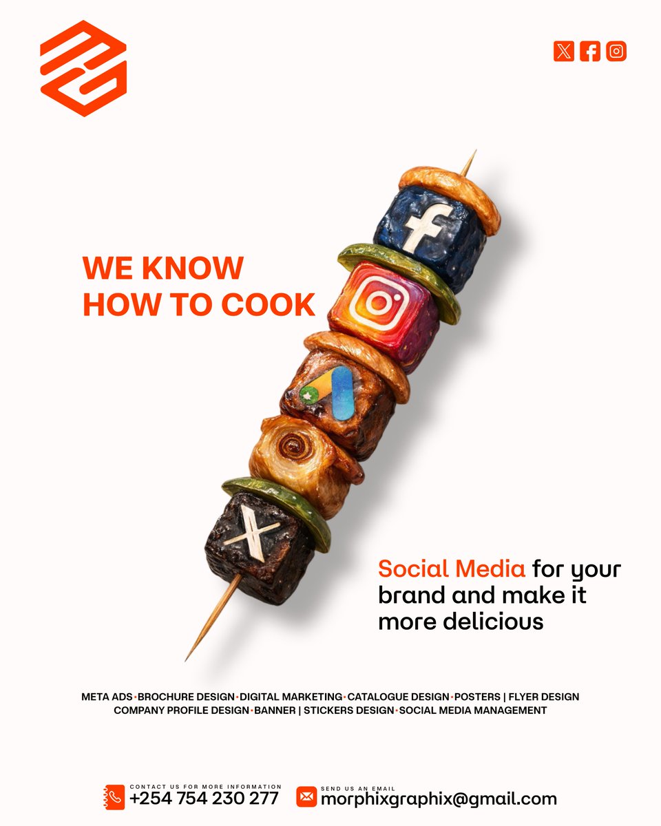 MorphixGraphix's tweet photo. We know how to cook for your brand.
From strategy to design, we turn ideas into results that actually sell. Let’s make your brand impossible to ignore.
+254 754 230 277
morphixgraphix@gmail.com
#MorphixGroup #DigitalMarketing #GraphicDesign  #ContentCreation #SocialMediaMarketing https://t.co/JHzbLTpvp1