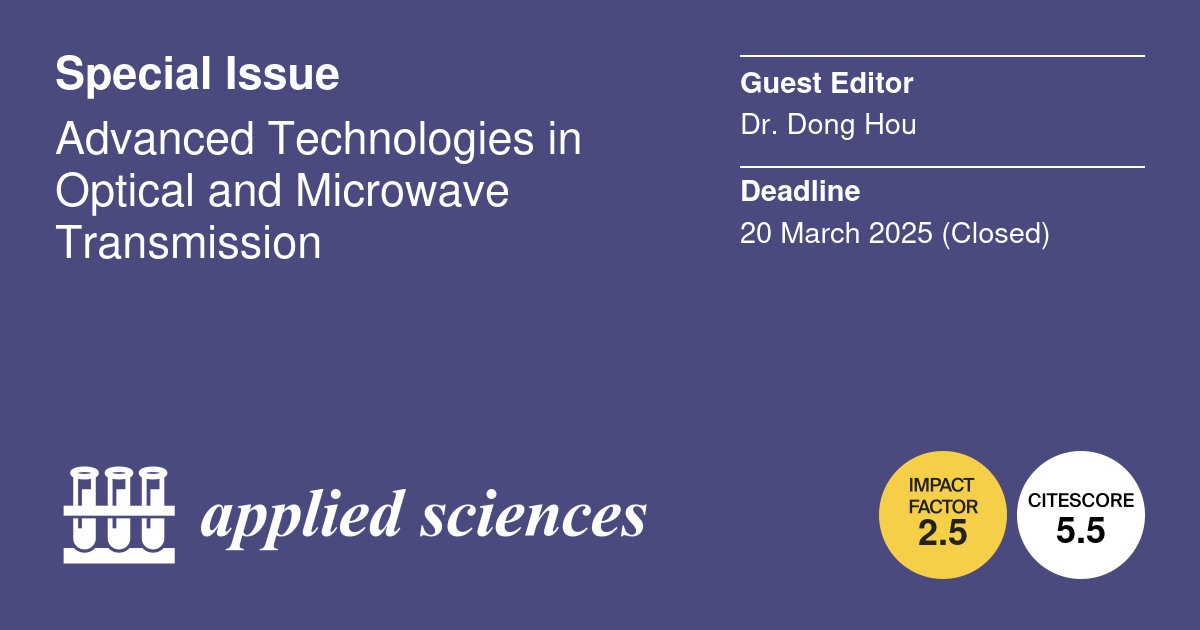 Applied Sciences MDPI tweet media