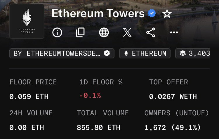 Cohen | Ethereum Towers enthusiast | tweet media