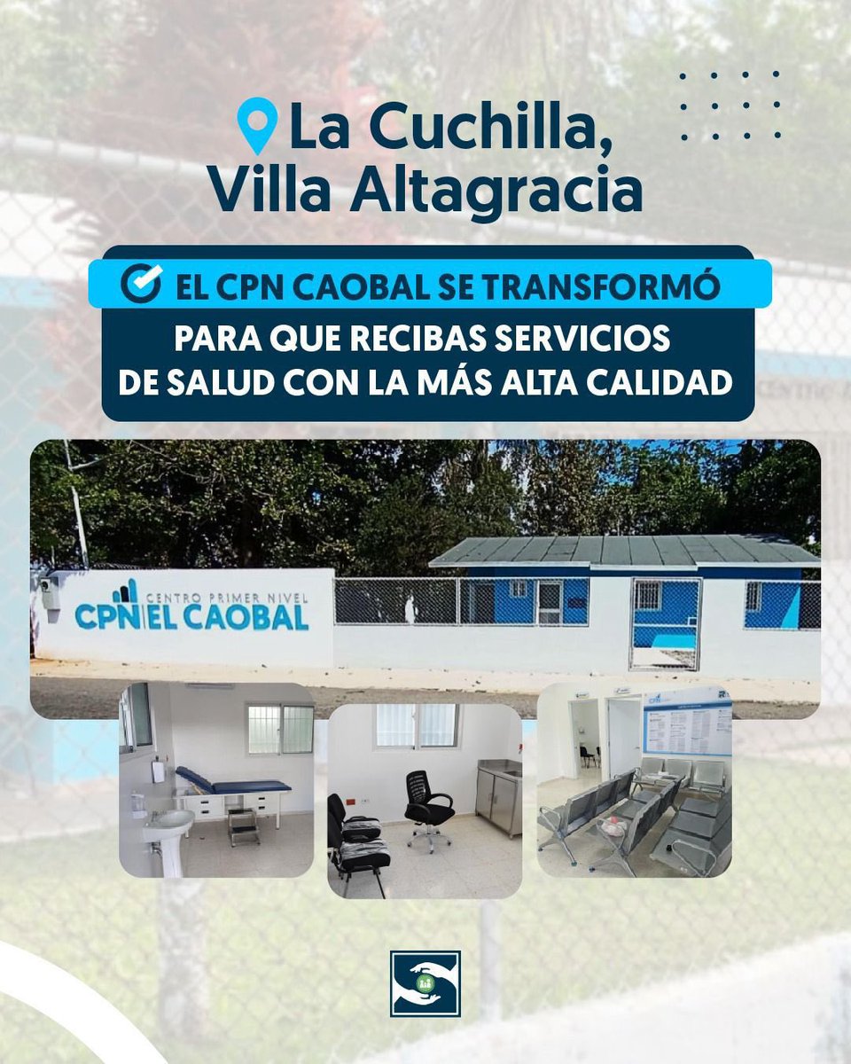 dr_cantisano's tweet photo. la vicepresidenta Raquel Peña y el director del SNS, Julio Landrón, inauguran el renovado CPN El Caobal.
Una obra impulsada por el presidente Luis Abinader que acerca servicios de salud dignos y de calidad a la comunidad.
#SNSAvanza #PrimerNivelSNS #CPNElCaobal https://t.co/JSTw5GNCOJ