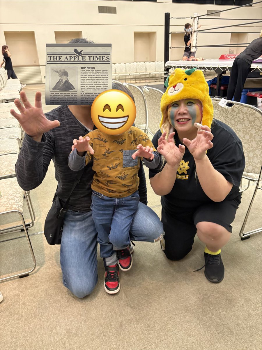 KOSHI_EPW's tweet image. 〜下の子と二人旅〜

＃KIT
↓
＃マリーゴールド ＃pw_mg
（＃鶴姫花 ＃メガトン）
↓
＃すけろく
↓
＃たかのこの湯
（写真撮り忘れた＿|￣|○ il||li）

よい日帰り旅行だった。

＃愛媛プロレス
＃夜露紙苦