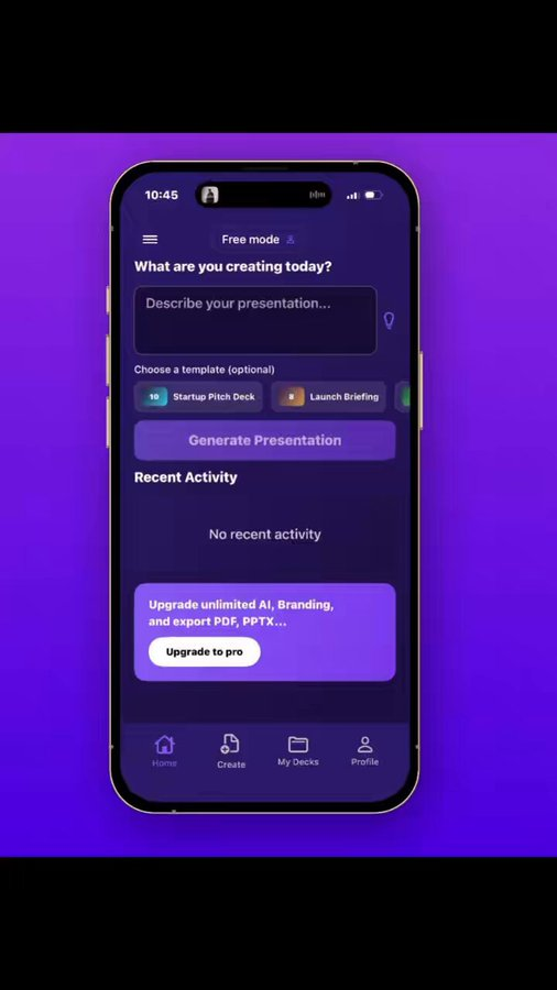 Hokfam's tweet image. Meetings coming? Build better slides faster with Otis.
One app. Instant decks. Better delivery.
Download: apple.co/47YEdCo
#PresentationSkills #ProductivityTools #iOSApps #StartupTools #AIApp