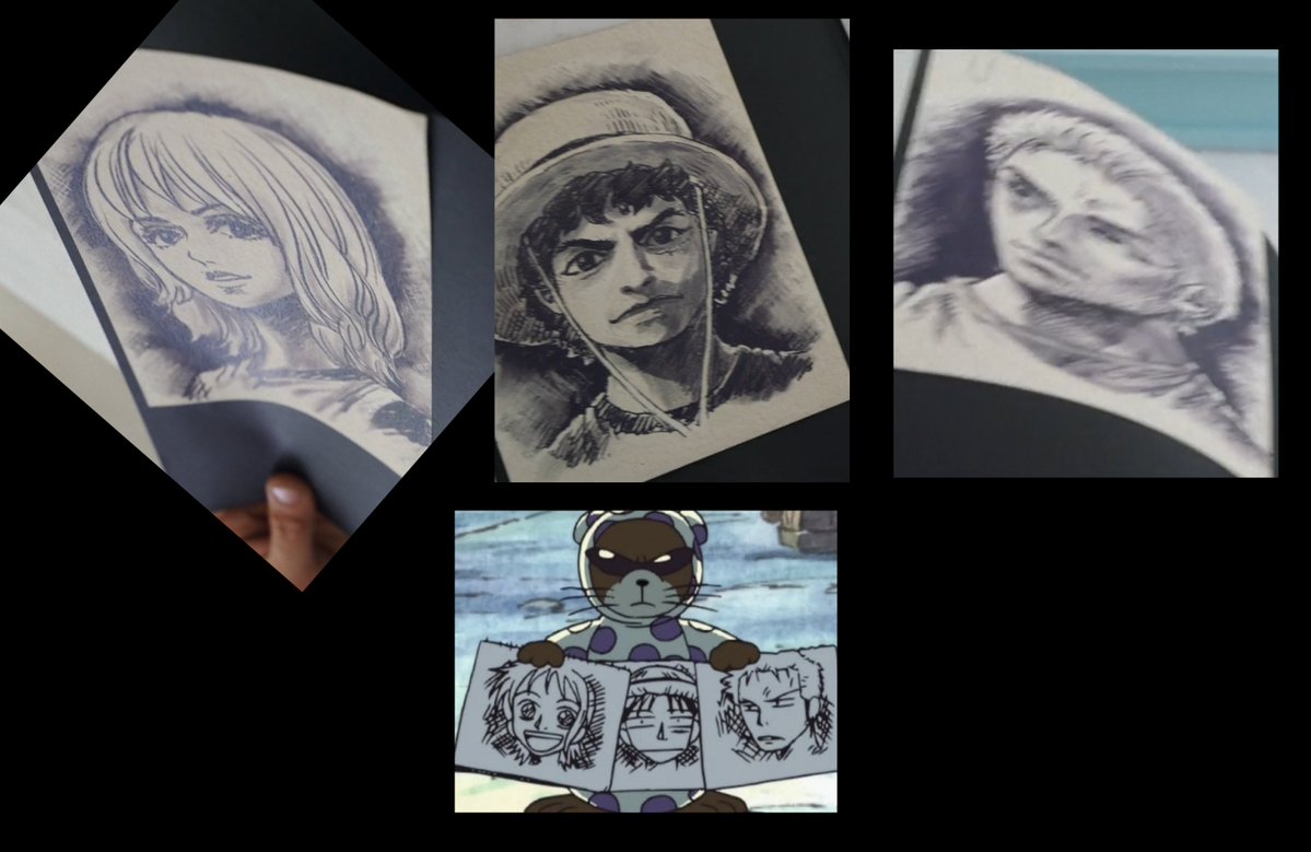 One of the coolest details! The drawings by the unluckies were clearly drawn by Oda himself! #OnePiece
