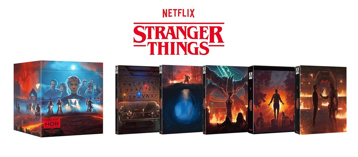 IGNDeals's tweet photo. Stranger Things complete series Deluxe and Standard edition preorders now live at Amazon on 4K and Blu-ray. #ad

Deluxe 4K: https://t.co/nktTkog4rt
Deluxe Blu-ray: https://t.co/6M92sDlSVm

Standard 4K: https://t.co/ImoLhdSfTg
Standard Blu-ray: https://t.co/pu07SyoQD1 https://t.co/qF3f7O7mFX
