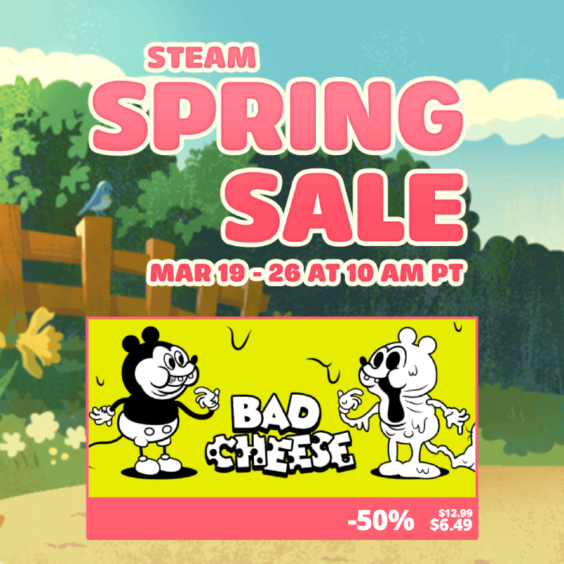Bad Cheese 🧀50 % OFF on STEAM! tweet media