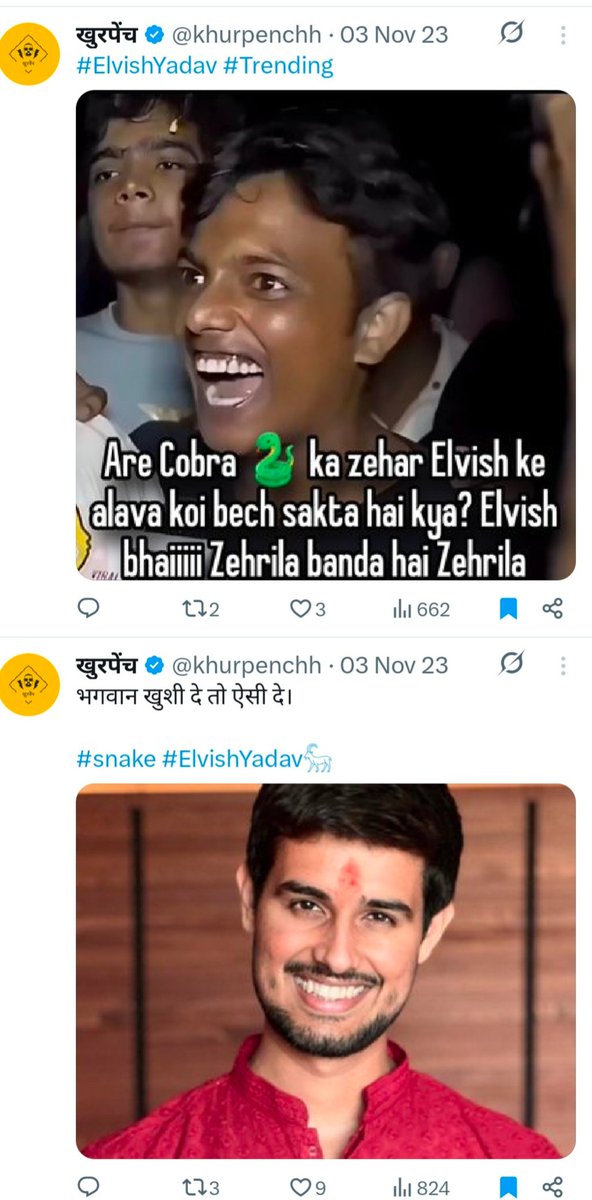 PBTweets_'s tweet photo. This is “@khurpenchh” 🤡
Preaches morality to others every day, applies ZERO to himself.

When the snake venom case hit #ElvishYadav , he was posting hate and mockery non-stop…
Now that he’s proven innocent, why the silence?

Got guts? Apologize &amp; delete all posts. https://t.co/Kbk0PM2G09