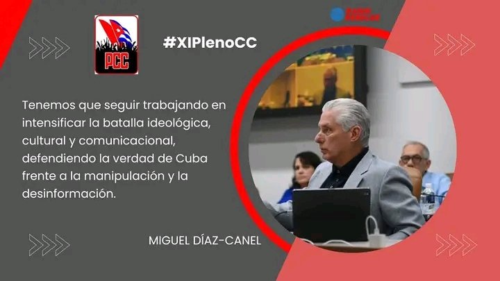 Prioridad 👇
Defender la verdad de #Cuba 🇨🇺 frente a la manipulación y la desinformación. 
#SanctiSpíritusEnMarcha 
<a href="/IcsCuba/">Instituto de Información y Comunicación Social</a> <a href="/alfonso_noya/">Alfonso Noya Martínez🇨🇺</a>  <a href="/DiazCanelB/">Miguel Díaz-Canel Bermúdez</a> 🇨🇺.