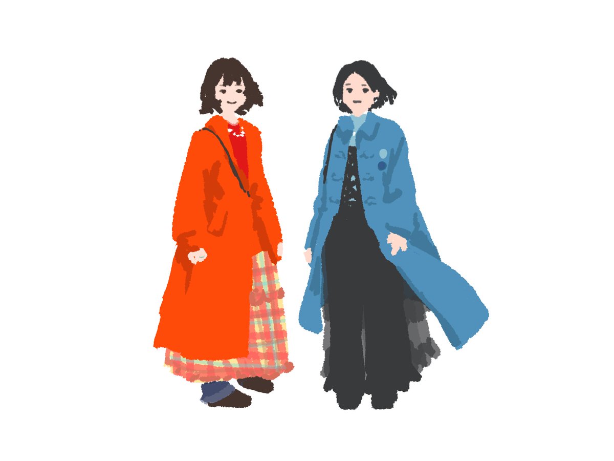 お出かけの日の我々👭
