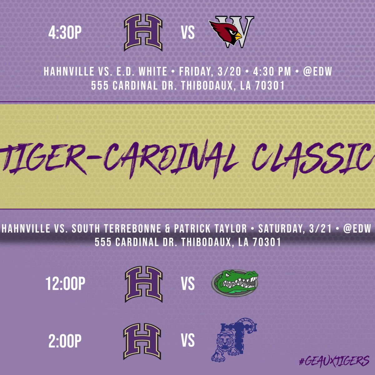 Hahnville High Softball tweet media