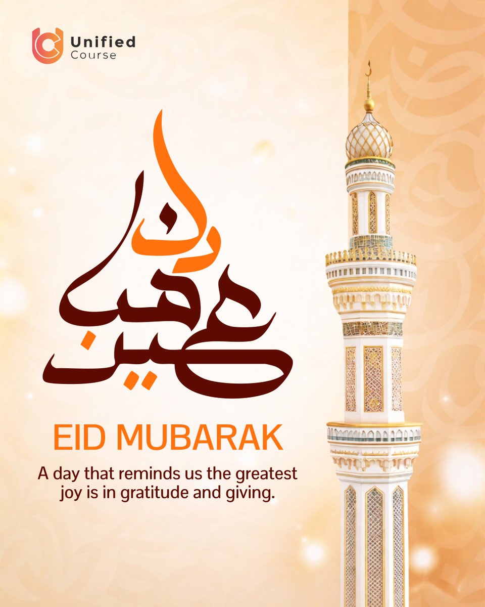 UnifiedCourse's tweet photo. Eid Mubarak 🌙

May your day be full of joy
May your heart feel calm and happy https://t.co/lm5MmwMkcD