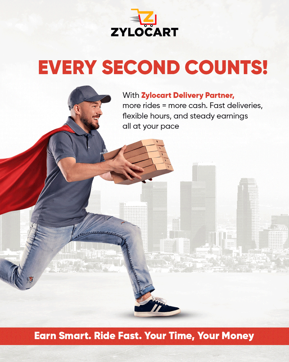 delivery74308's tweet photo. Every second you wait… is money you miss 💸
With Zylocart Delivery Partner, turn your time into real earnings — fast, flexible &amp; on your terms 🏍️

Start riding. Start earning. Join Zylocart today!

#ZylocartRider #RideAndEarn #DeliveryPartner #EarnOnYourTerms https://t.co/AupkSX3Chg