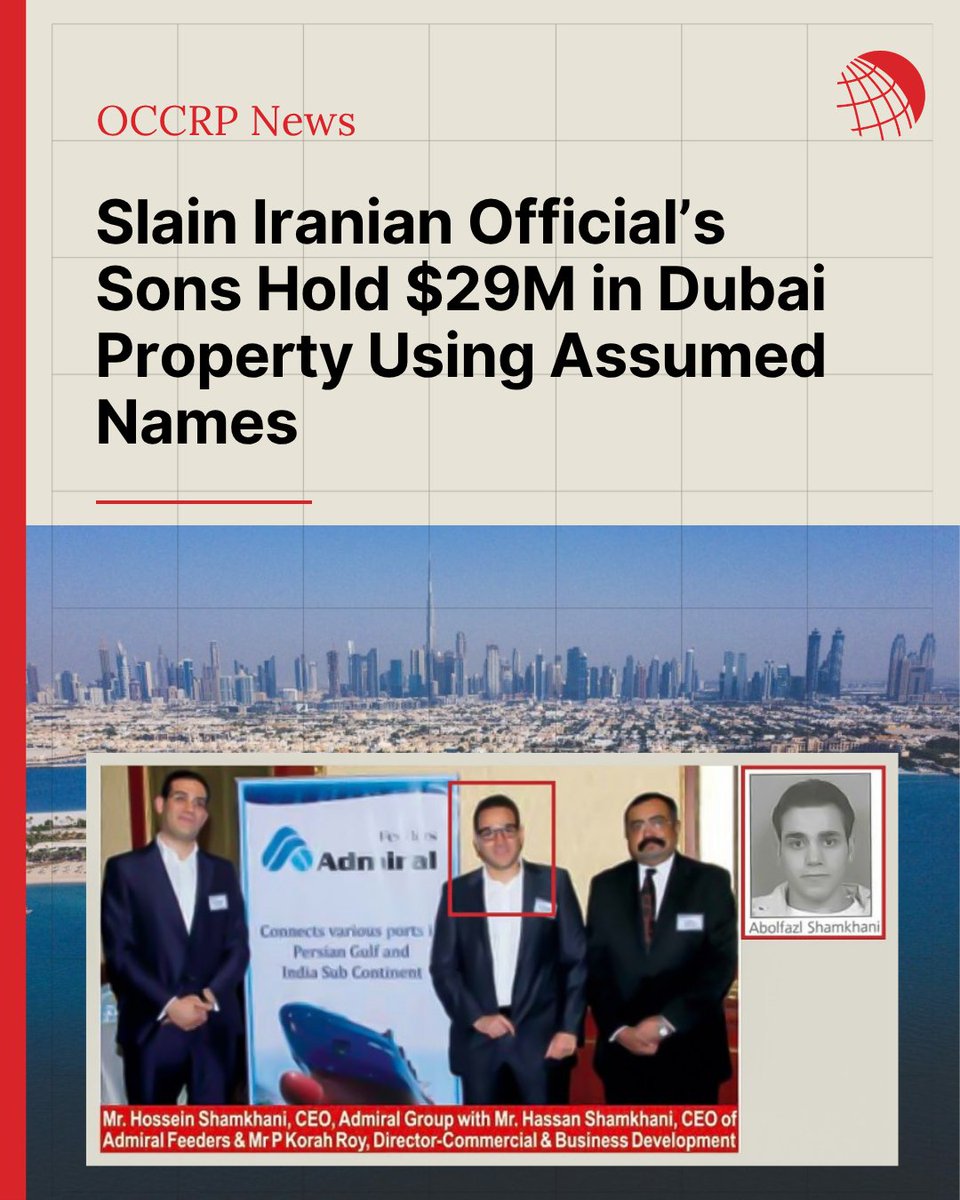OCCRP's tweet photo. A sanctioned Iranian oil magnate and his brother have used aliases and Caribbean “golden passports” to amass a $29 million luxury real estate portfolio in Dubai, OCCRP has found.

Read more: https://t.co/vIShziNTOv https://t.co/X2wDrDbGiD