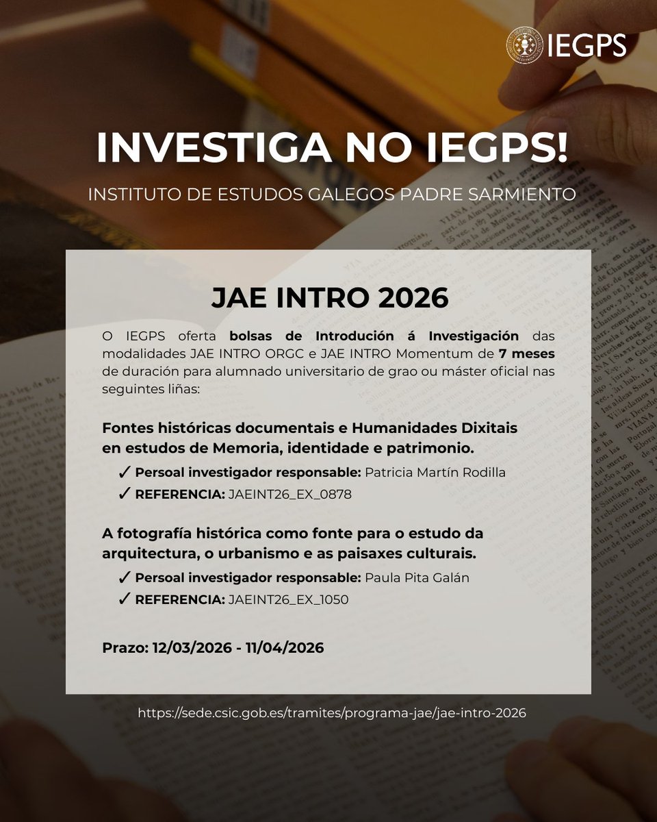 Instituto de Estudios Gallegos Padre Sarmiento tweet media