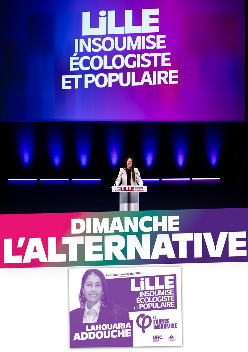 Dimanche, on change tout à #Lille !

Envoyez ce visuel à tous vos contacts.

#DimancheJeVoteLFI