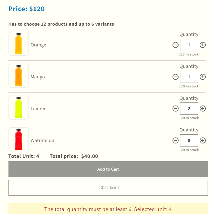 Mix n Match magic: 
With MultiVariants, customers can build custom boxes within your min/max
order limits—ideal for flexible bundles and happy shoppers. #MixNMatch #Shopify