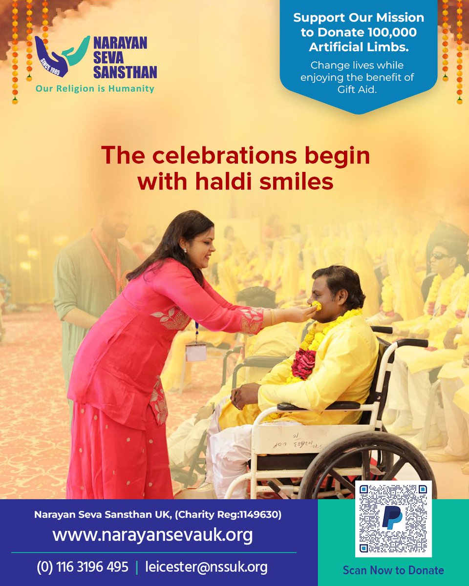 NarayanSevaUK's tweet image. Love was in the air at the NSS Mass Diyang wedding.

From Haldi smiles to scared vows, every moment radiated the pure joy of new beginnings.

Your donation can help them find their forever companionship.

#NarayanSewaSansthanUK #MassWedding2026 #WeddingHighlights