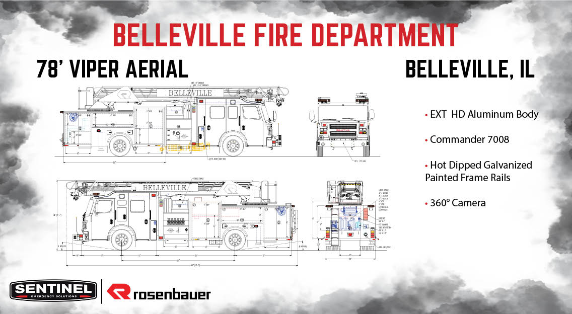 NEW ORDER! 
The Belleville Fire Department in Belleville, IL recently ordered this <a href="/rosenbauerus/">Rosenbauer America</a> 78′ Viper Aerial! This will be the department’s 1st Rosenbauer! THANK YOU Chief Lougeay and the Belleville FD for choosing Sentinel and Rosenbauer!
 sentineles.com/bellevillefire/