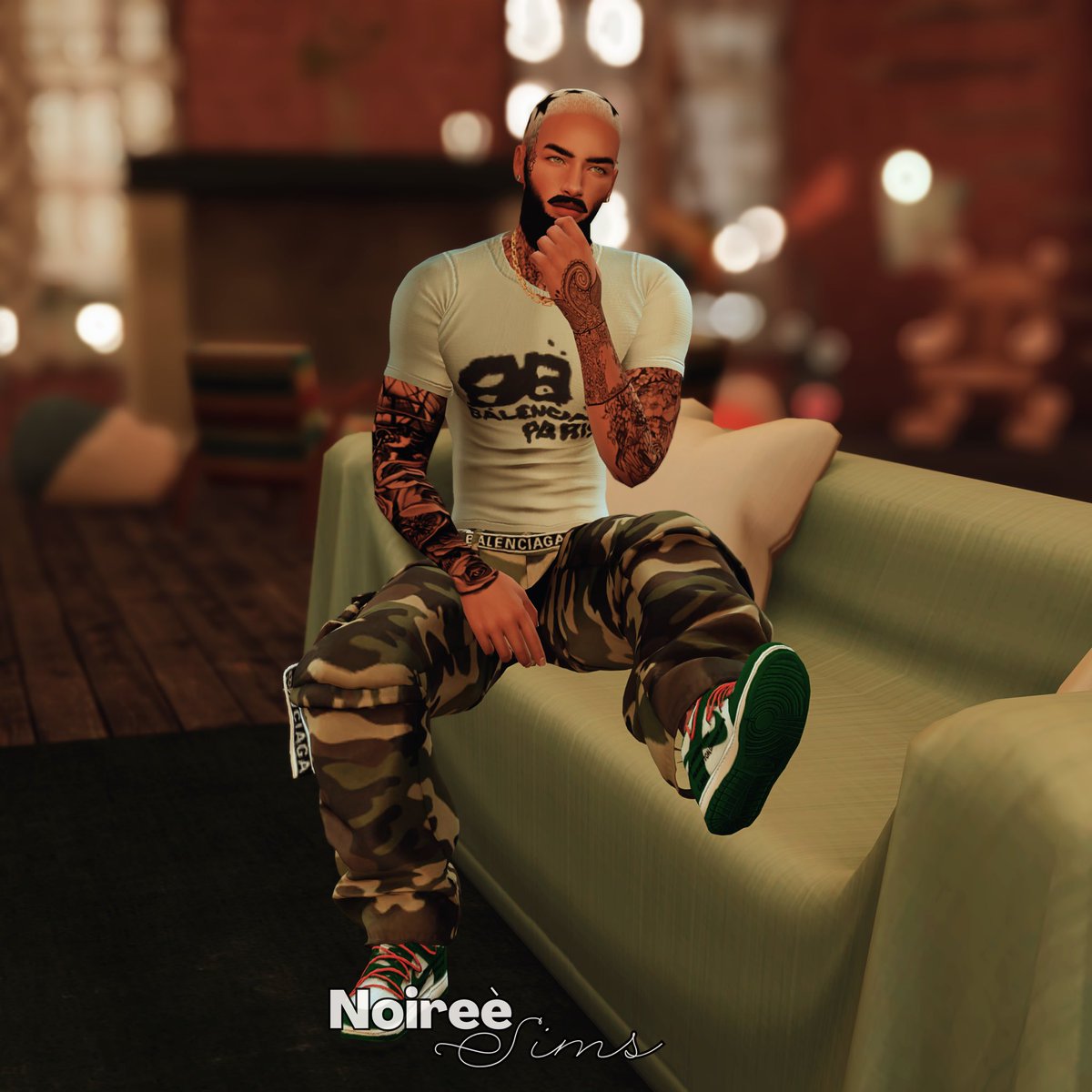 Jaydon Gaines: Tattoos artist, architect graduate. Biggest unfaithful simp you’d ever meet 
#thesims4