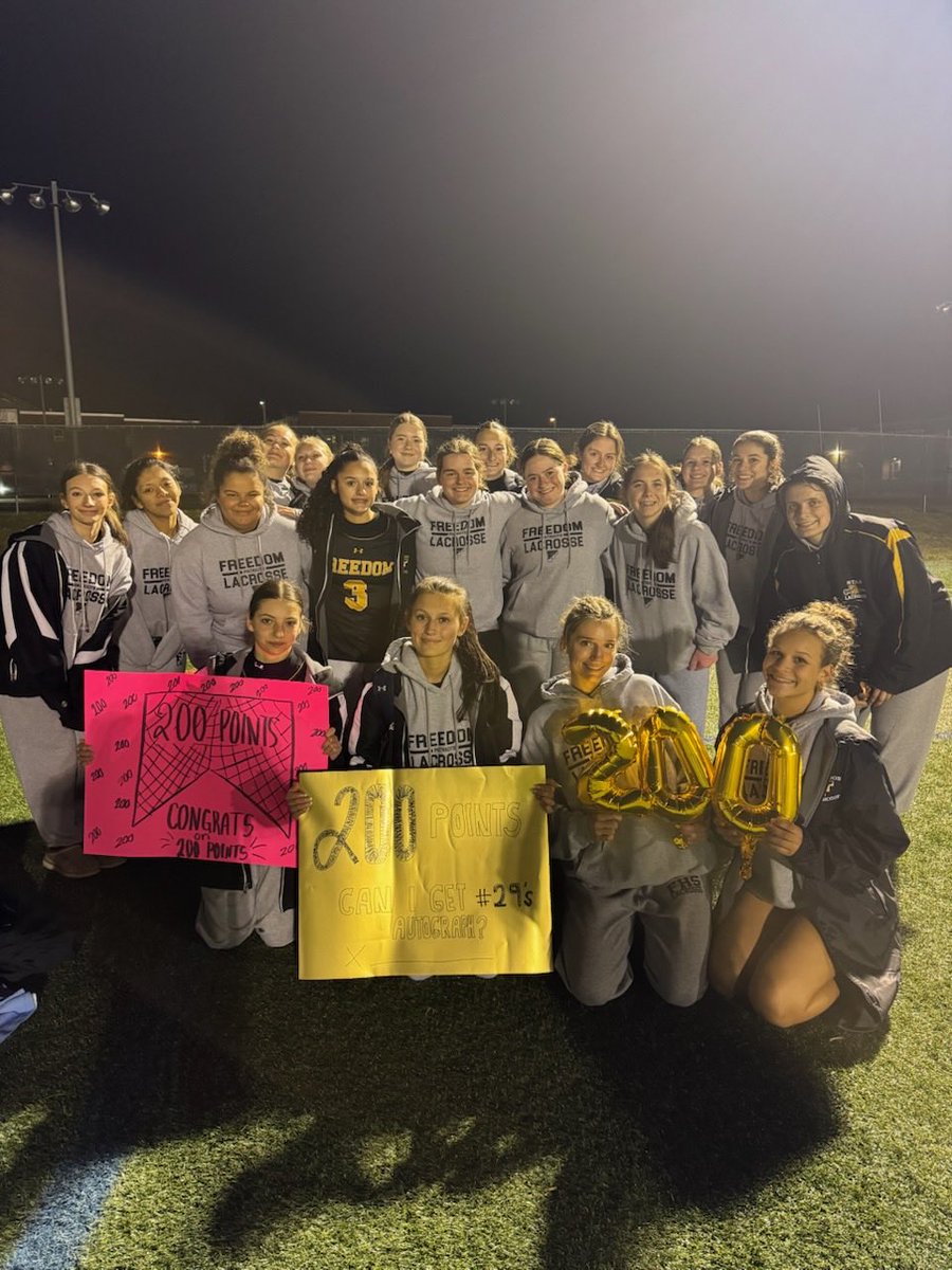 GirlsFHSLax's tweet photo. Congratulations Captain Jenelle Karabinus on recording her 200th Career Point last night ! Awesome achievement!💥 #Heart&amp;Hustle🥍🔥🖤💛 https://t.co/kq2dPmTRFv