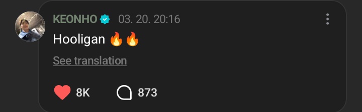 cortisinawvrse's tweet image. [260320] WEVERSE REPLY

🐶:Hooligan 🔥🔥

#CORTIS #코르티스 #KEONHO #건호  #GREENGREEN