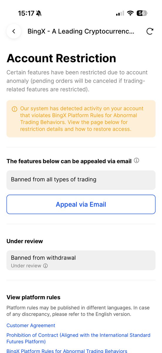 Yarkowin's tweet photo. My account on @BingXOfficial has been restricted, and I am unable to fully access my funds.

Despite providing full verification and source of funds, there is still no clear explanation regarding the issue.

I respectfully request transparency and a fair resolution, including the ability to withdraw my personal assets.

Looking forward to clarification.

#BingX #crypto @BingXEnglish @BingXOfficial