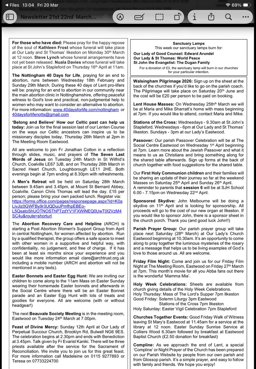 Our Lady and the Beauvale Martyrs. tweet media