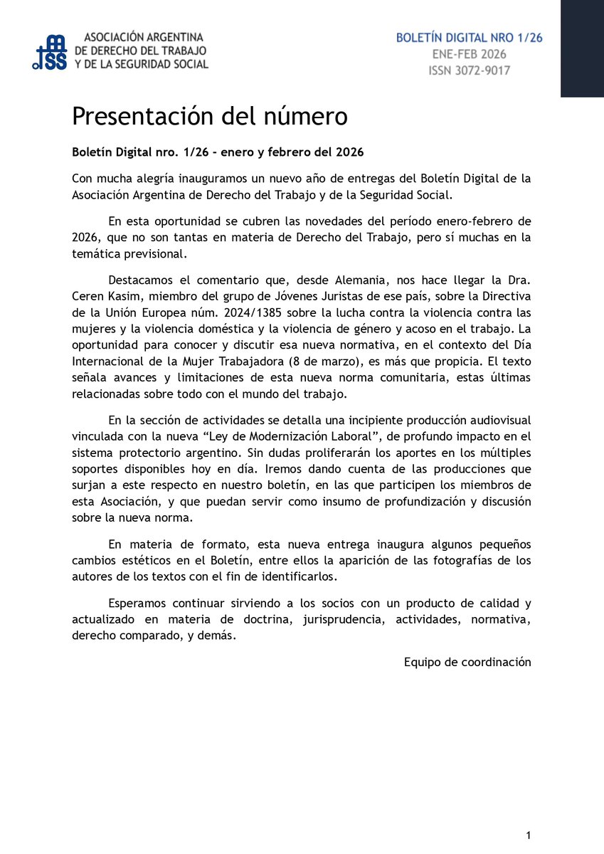 Asoc.Arg.Dcho.Trab. tweet media