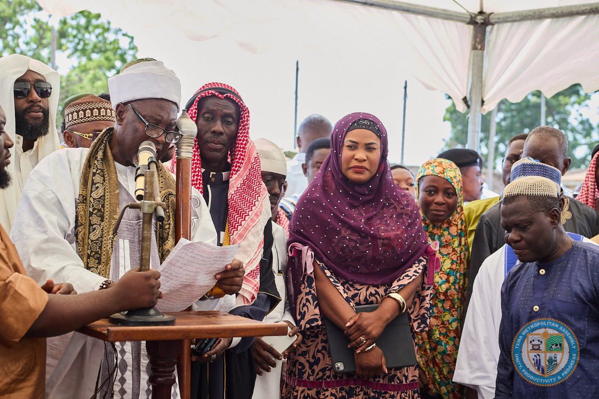 elorm0777's tweet photo. Celebrating Eid ul-Fitr with the vibrant Muslim community at Tema Sports Stadium today🎊😊

A beautiful reminder that Tema’s strength lies in our unity, diversity, and shared hope for a better city💜

#EbiBright #JMLegacy #TemaMetro #EidMubarak #StrongerTogether https://t.co/zjTlStGAEk