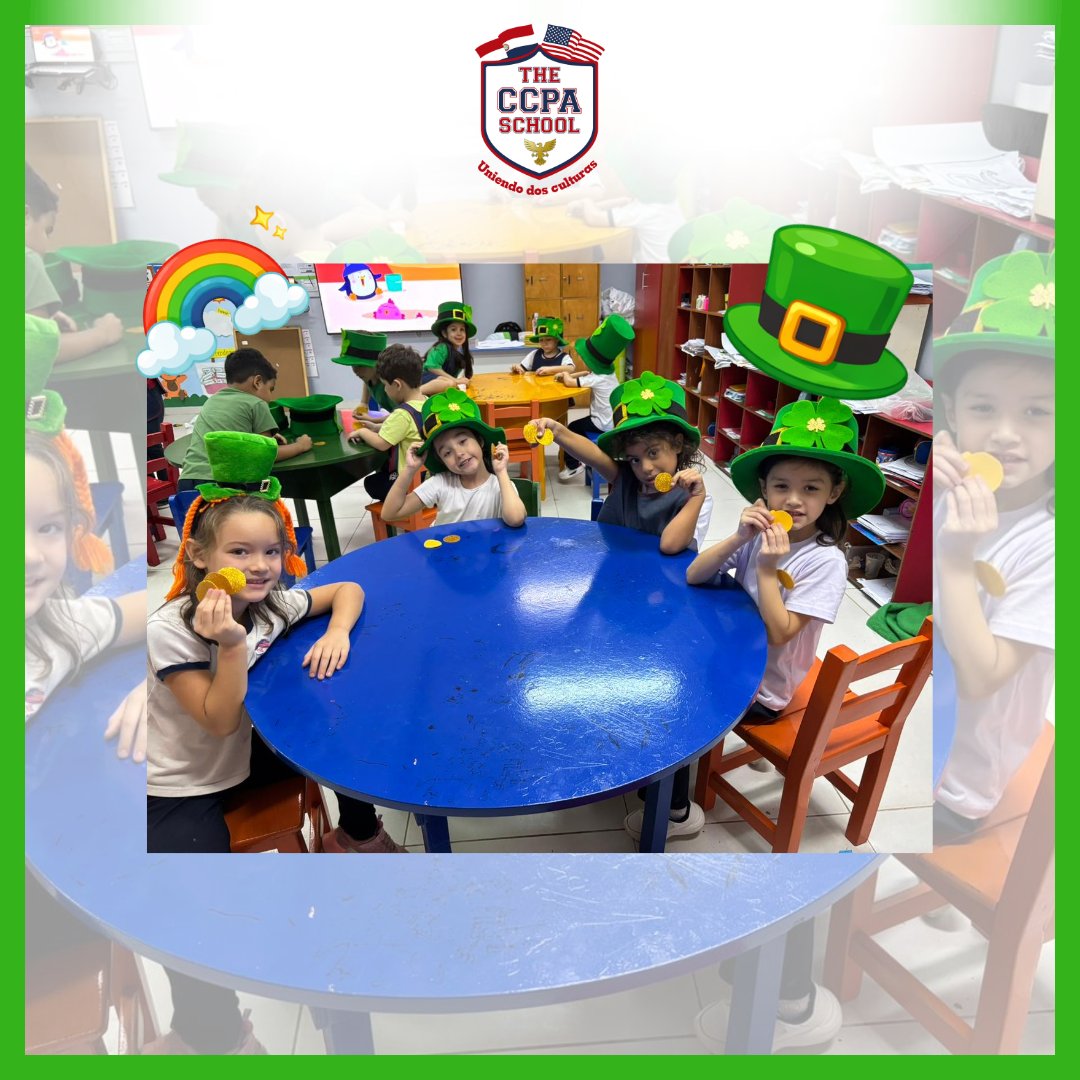 ccpaschool's tweet photo. 🍀 St. Patrick’s Mood 🌈
El colegio se llenó de verde, sonrisas y magia para celebrar St. Patrick’s Day.

A través de propuestas como el Scavenger Hunt y dinámicas temáticas, nuestros alumnos viven experiencias significativas.

#WeAreTheCCPASchool #CentroEducativoTheCCPASchoo https://t.co/XcAvJafPR9