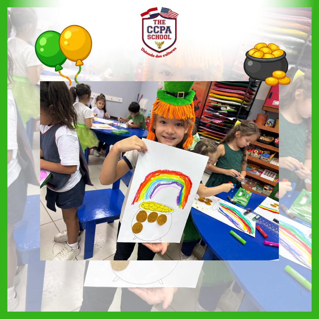 ccpaschool's tweet photo. 🍀 St. Patrick’s Mood 🌈
El colegio se llenó de verde, sonrisas y magia para celebrar St. Patrick’s Day.

A través de propuestas como el Scavenger Hunt y dinámicas temáticas, nuestros alumnos viven experiencias significativas.

#WeAreTheCCPASchool #CentroEducativoTheCCPASchoo https://t.co/XcAvJafPR9