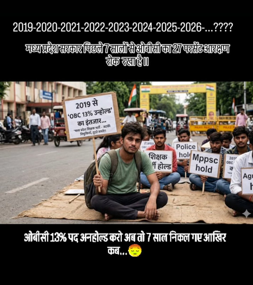 एमपी 27% आरक्षण संगठन tweet media