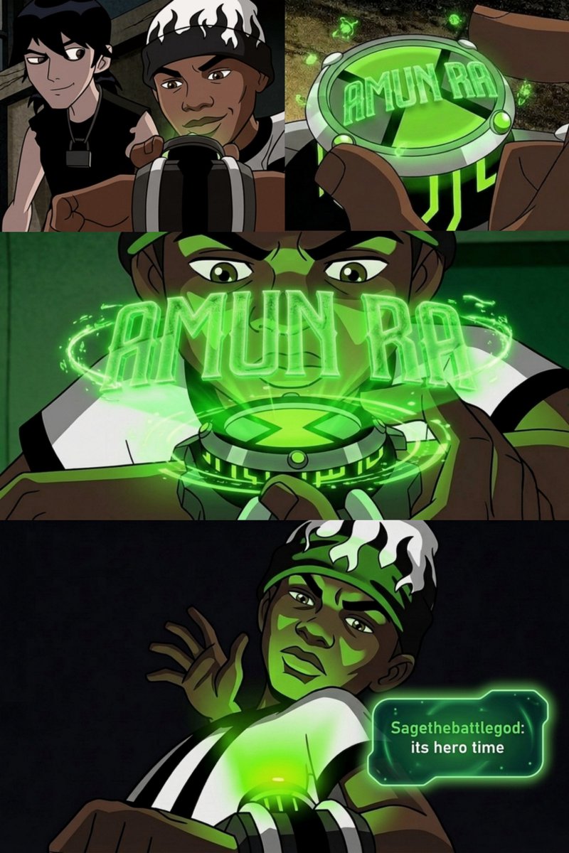 IT'S HERO TIME 🌎 #amunra #outnow #NewMusicAlert #tgif #ben10 #memes #Trending #CartoonArt