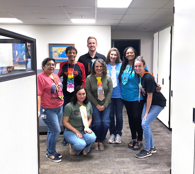 ConroeVisualArt's tweet photo. Conroe ISD Central Administration celebrates Big Art Day with "Art Ties Us Together" https://t.co/IZWBmmIoL9