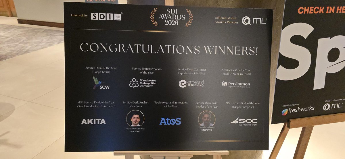 Akita_Limited's tweet image. Did it! Congratulations to the whole team on being named MSP Service Desk Of The Year (SME) by the @sdi_institute  
#awardwinning #ITcompany #UK #ITsupport