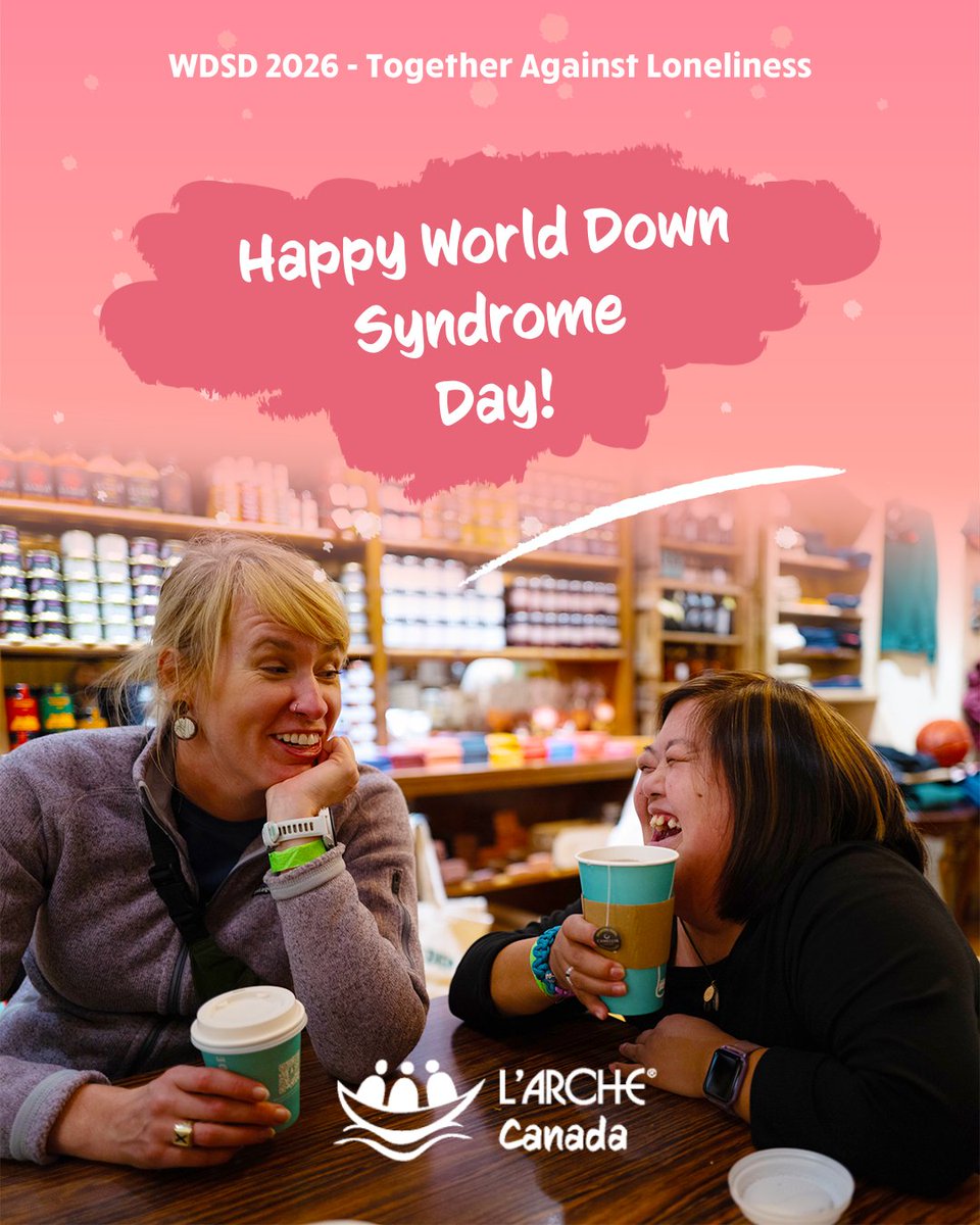 LArcheOttawa's tweet image. March 21 is World Down Syndrome Day 💙💛
Le 21 mars, c’est la Journée mondiale de la trisomie 21 💙💛
#WorldDownSyndromeDay #WDSD2026 #SpreadLove #JournéeMondialeDeLaTrisomie21 #Trisomie21 #ChaquePersonneCompte
#LArcheOttawa 💙
@LArcheCanada
