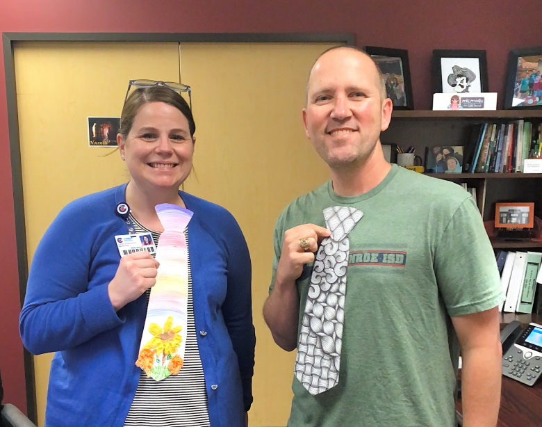 ConroeVisualArt's tweet photo. Conroe ISD Central Administration celebrates Big Art Day with "Art Ties Us Together" https://t.co/k7OWdZ14Lm