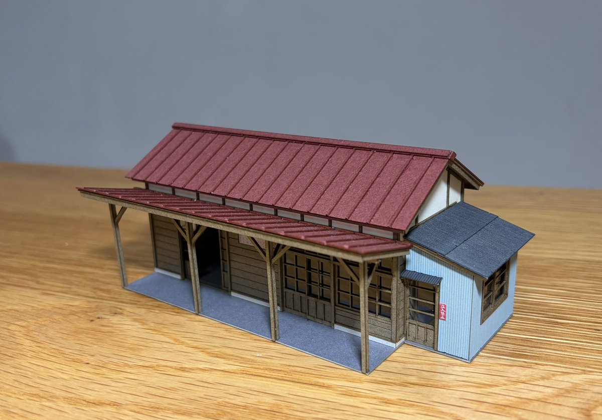 梅桜堂新製品入荷しました。 1/80 「田舎の小型木造駅舎」 5,830(税込)