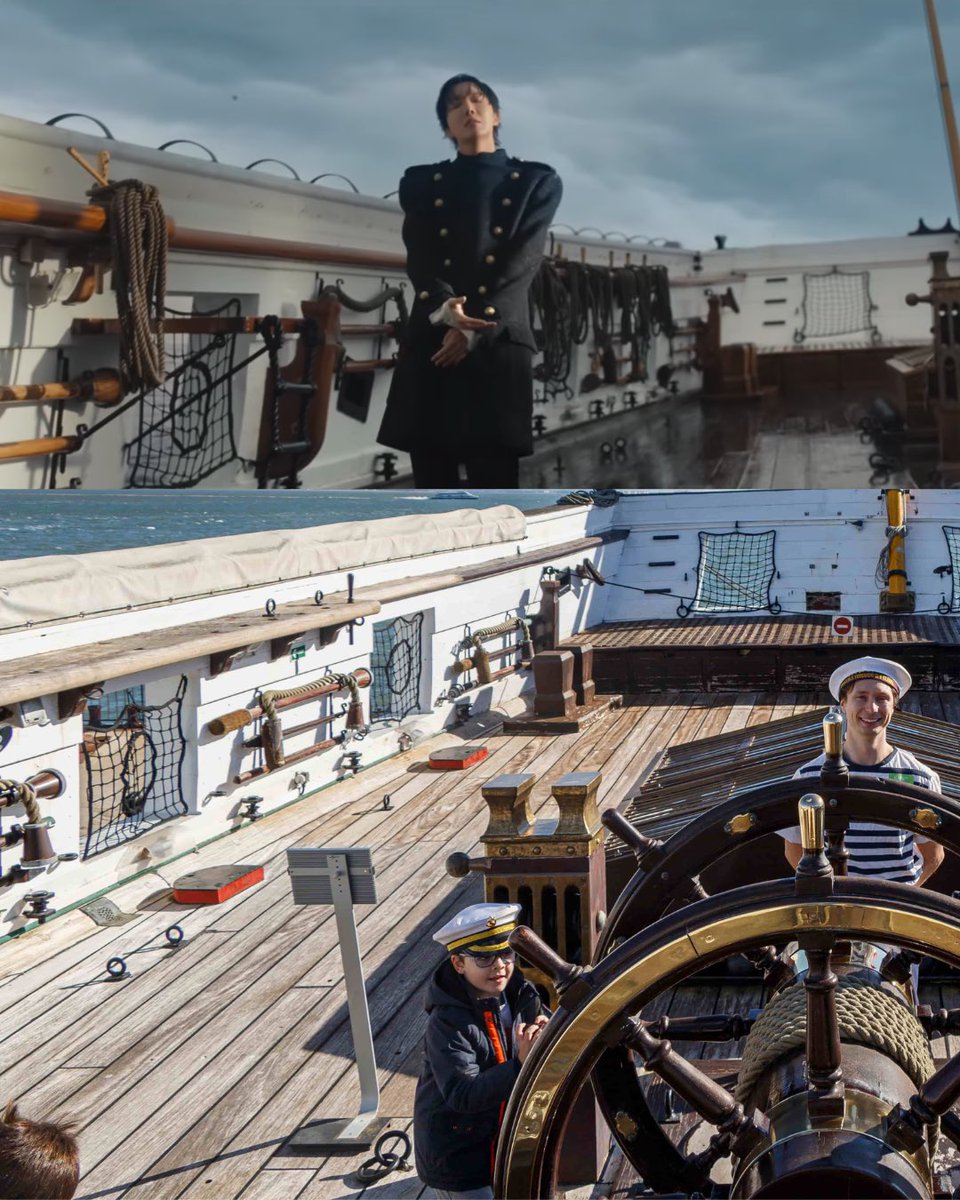 army_islove's tweet photo. Eles usaram dois barcos diferentes: o Leão Holandês e a fragata D. Fernando II e Glória, em Almada, as cenas de interior e do trabalho a bordo foram filmadas na fragata que pode ser visitada, eu própria já lá fui e reconheci logo #SWIM https://t.co/JmIdcfcMAP