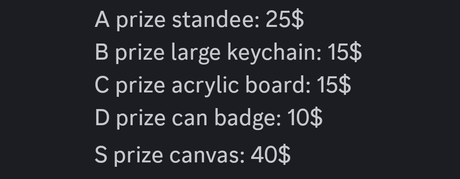 OK!! Here's the final results, claims are open to everyone! Please lmk what you'd like and I will DM you! I'm so sorry I couldn't bring home a Levi stand... but there's lots of other Levi stuff!!