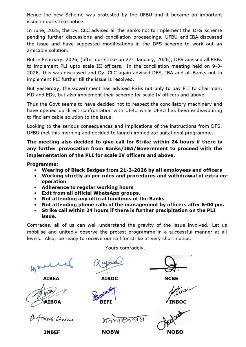 National Confederation of Bank Employees tweet media