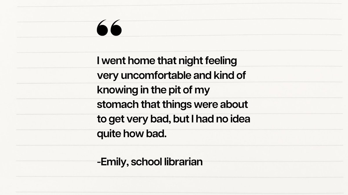 IndexCensorship's tweet photo. Emily was labelled a safeguarding risk and at one point even faced the possibility of police involvement. Under severe stress, she ultimately resigned from her role. 2/4 https://t.co/jLQdg8Lnwa