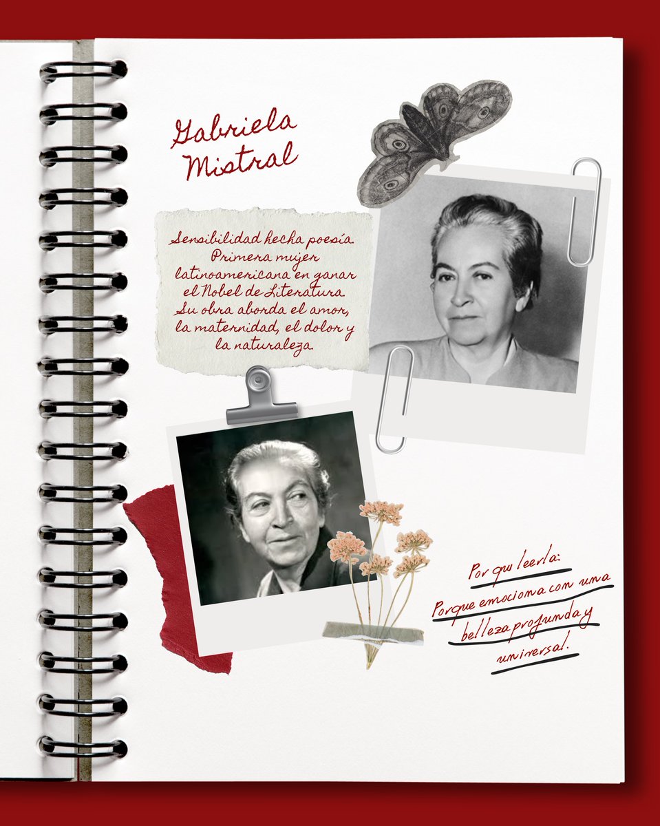 Biblioanahuac's tweet photo. #Autoras que tienes que leer al menos una vez en la vida: #GabrielaMistral no solo escribió poesía, sembró humanidad en cada palabra.🌿Su voz sigue viva en quienes creen en la educación, la ternura y la justicia. Leerla hoy es volver a sentir lo esencial👉 https://t.co/TQAbDbHy7l https://t.co/mKJjhNDUSL