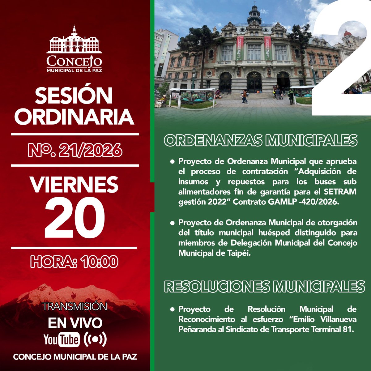 Concejo Municipal de La Paz tweet media