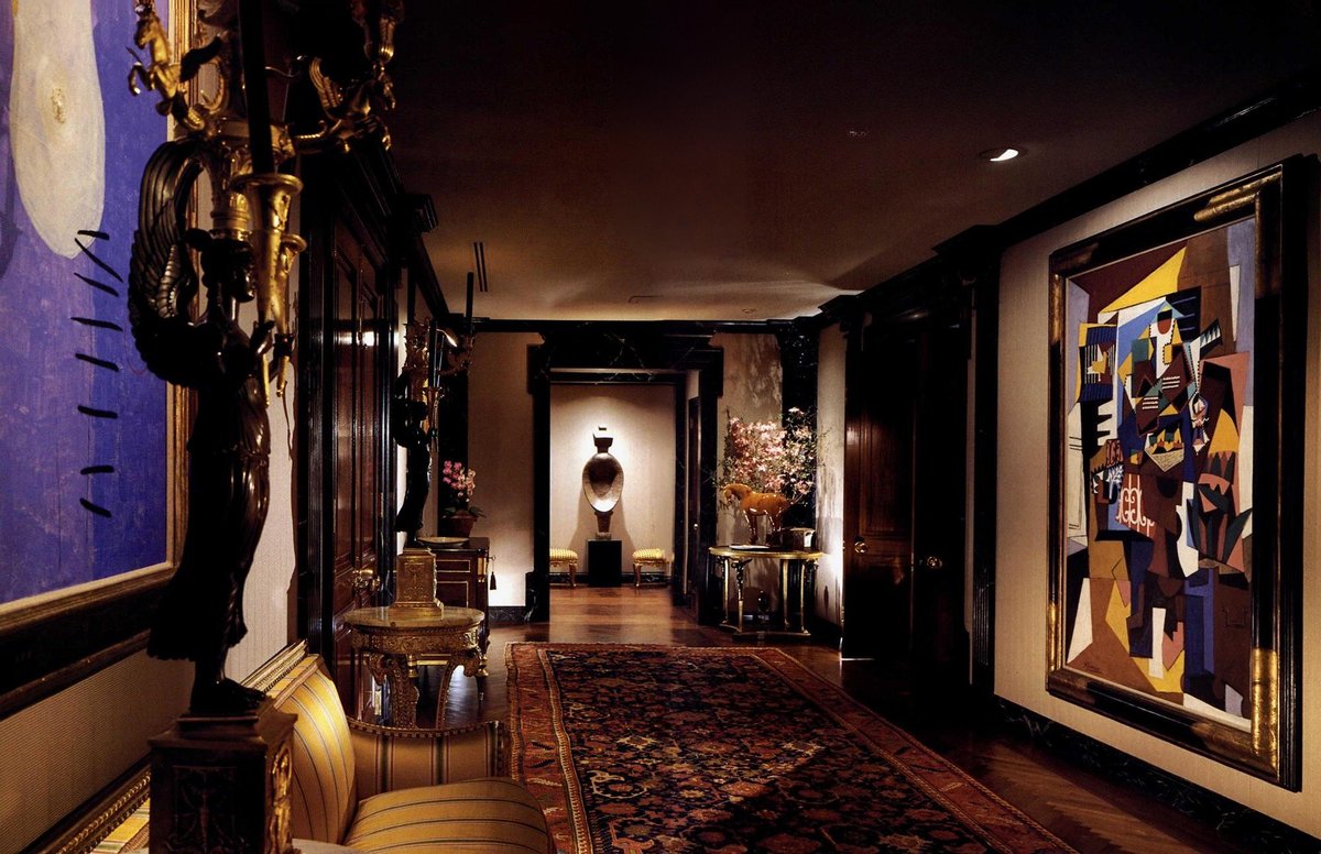 Art collectors apartment near Central Park, New York City, 1990