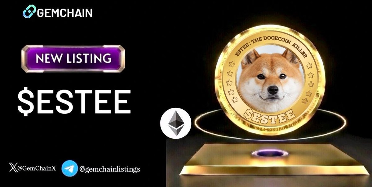 $ESTEE officially listed on gemchaindotapp 🔥 

Private listing!
The real dogecoin killer is on the way 👀

Ca: 0x4200000623d0242cCCD4E907008583dCb4aF6472

Mcap: 1 M

click link for more details 👇 

gemchain.app/token?id=d0155…

dyor!

#gemchain #estee #EthereumMeme