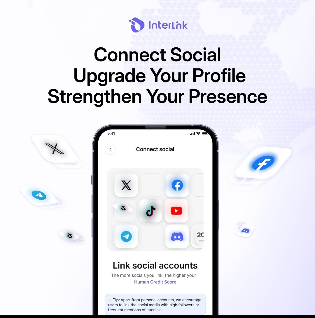 Sandhu_332's tweet photo. Connect Social: Upgrade Your Profile, Strengthen Your Presence

Connect Social is a new feature designed to standardize and elevate user profiles within the InterLink ecosystem.
, the system gains a clearer understanding
✅ ID: 6054730
#InterLink #ITLG #ITL #verify
@inter_link https://t.co/9ByqQAnPGj