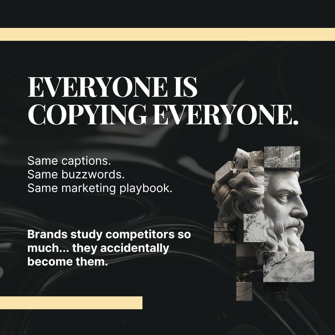 reximeprojectza's tweet photo. Somewhere between “best practice” and playing it safe, brands lost their voice…and started borrowing everyone else’s.

Now everything feels polished - but forgettable.

If your content could belong to anyone…it belongs to no one.

#TheRéximeProject #CultureIsTheCode https://t.co/kbRkeBn3RV